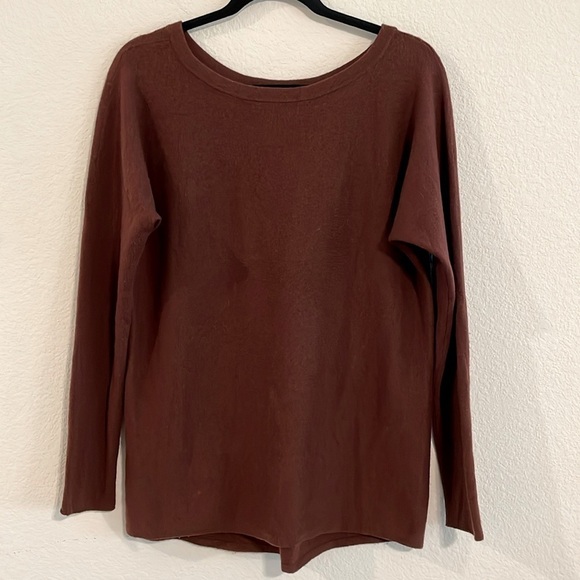 Vince Women’s Pull Over Sweater Small Brown Wool & Cashmere Comfy Contemporary - Picture 1 of 12